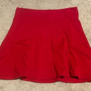 Red skirt